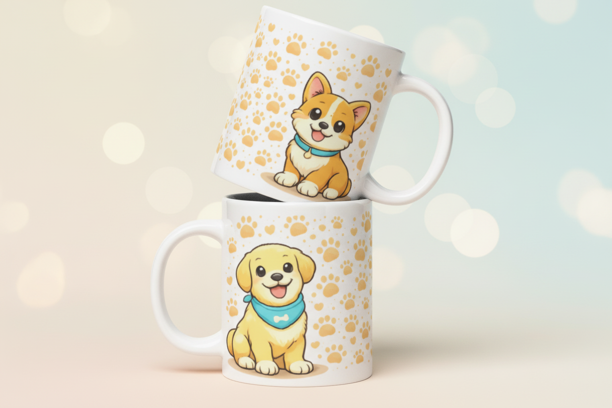 PawBitt Dogs Glossy White Mug