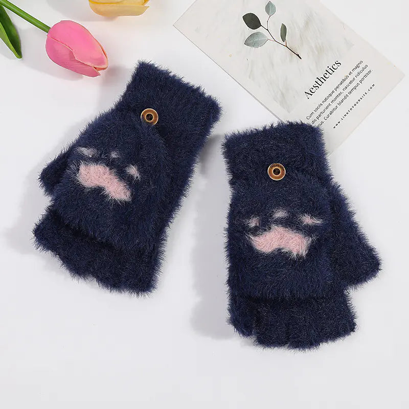 Cozy Touch Winter Cat Gloves