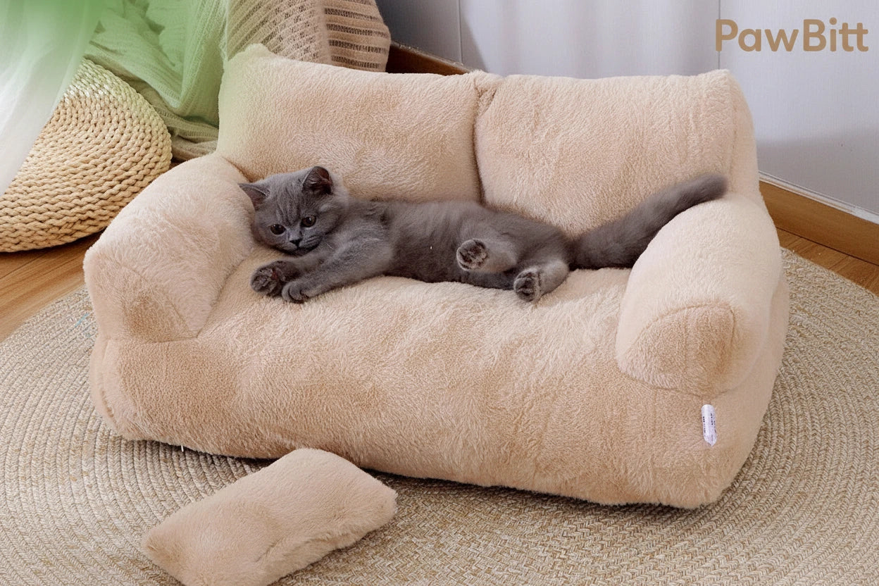 Luxury Plush Cat Bed