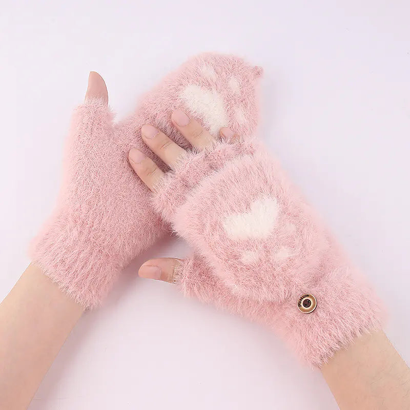 Cozy Touch Winter Cat Gloves