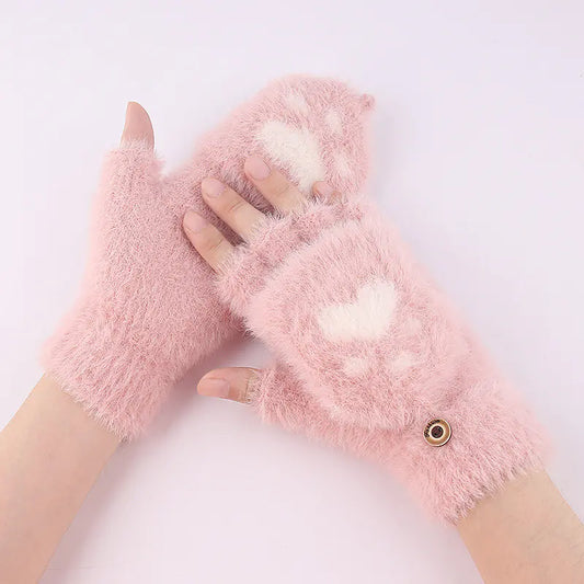 Cozy Touch Winter Cat Gloves