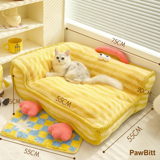 Cama y Alfombra de Invierno para Mascotas · Casita Acogedora