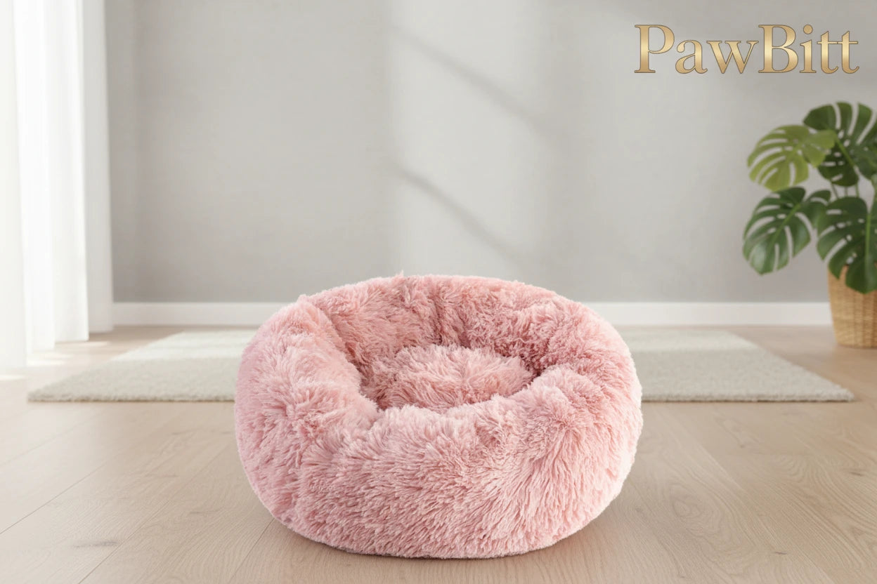 Warm Plush Cat Bed · Autumn & Winter