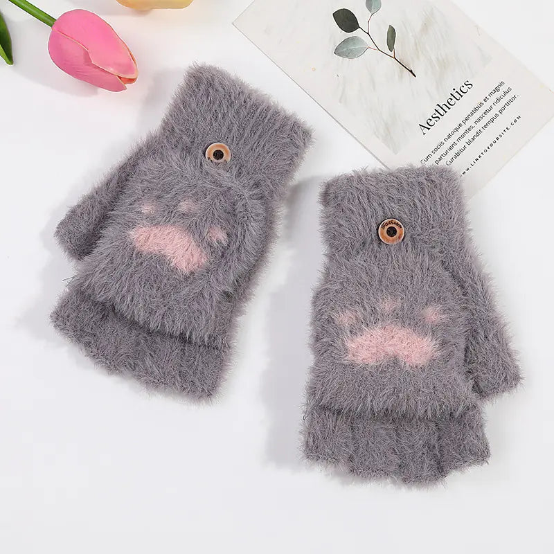 Cozy Touch Winter Cat Gloves