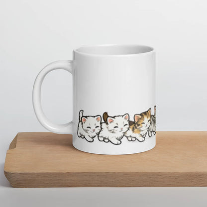 PawBitt Cats Glossy White Mug
