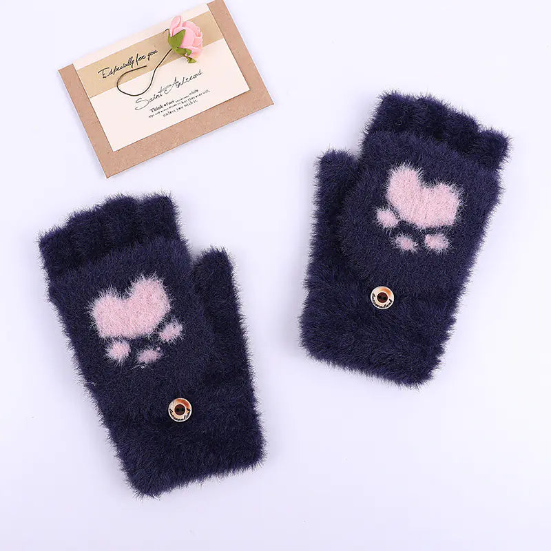 Cozy Touch Winter Cat Gloves