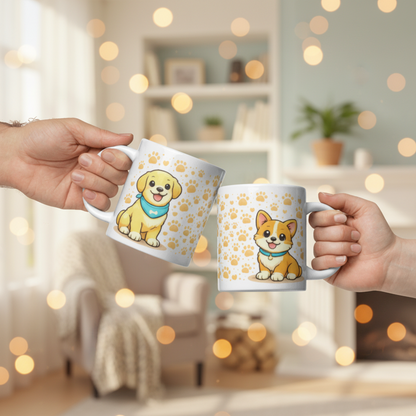 PawBitt Dogs Glossy White Mug